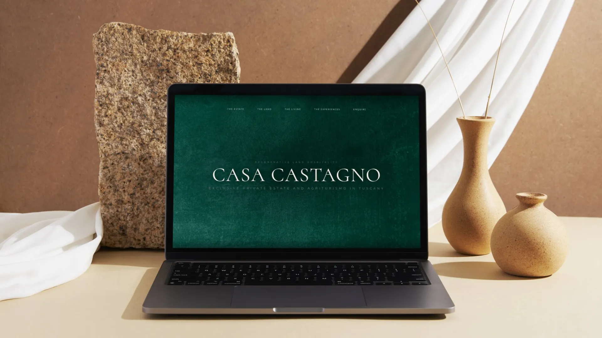 Página de la web en escritorio