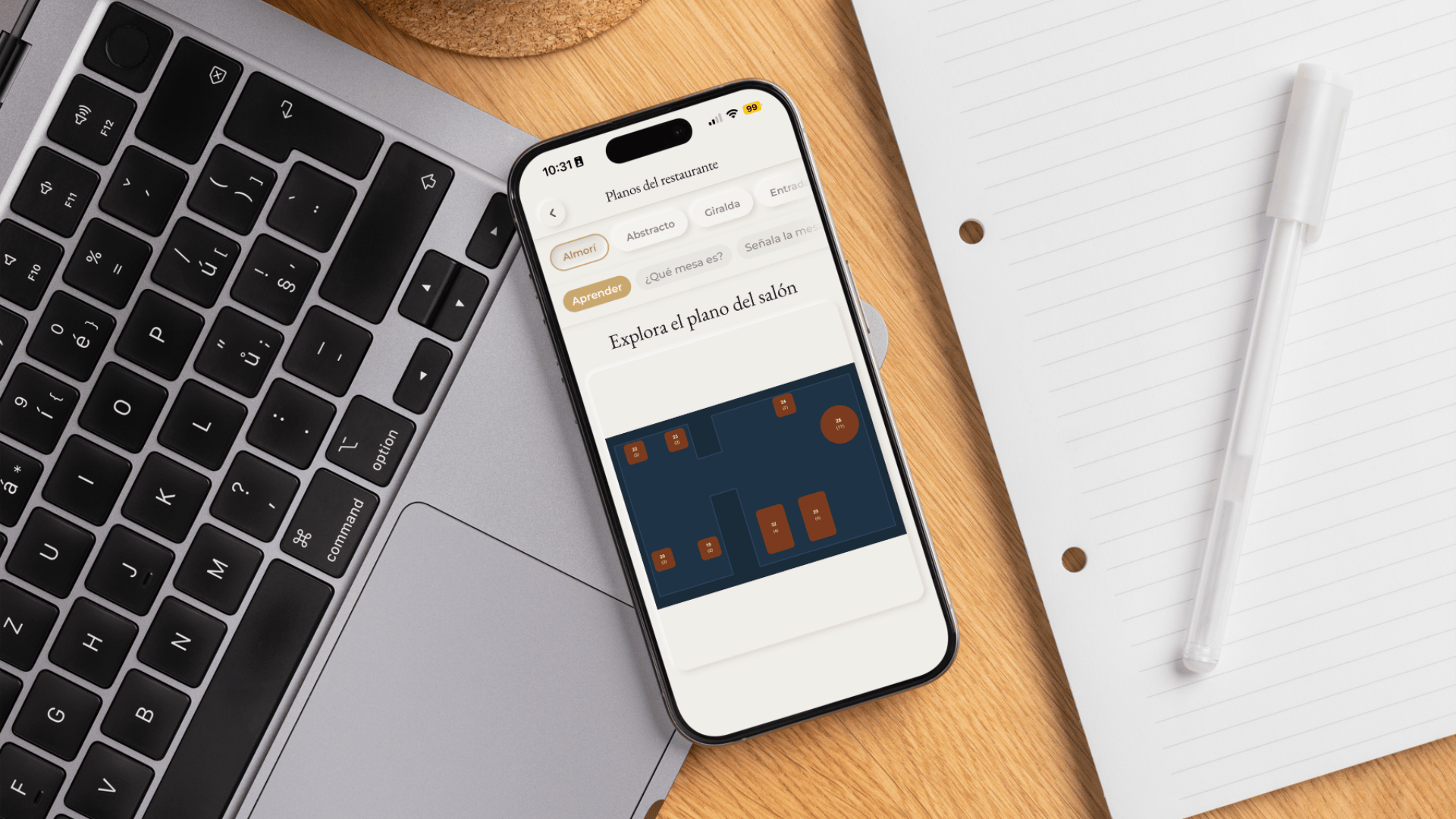 Vista del sistema de formación con progreso por módulos